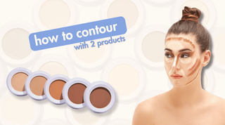 bronzer vs contour: how to contour with 2 travel size makeup products