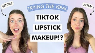 trying the viral tiktok lipstick makeup!
