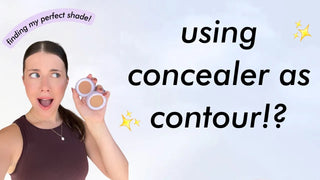 how to use concealer as cream bronzer and contour