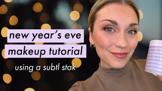 "New Year's Eve makeup tutorial" Using Subtl Beauty's travel makeup kit.