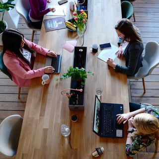 Imagine of three women working